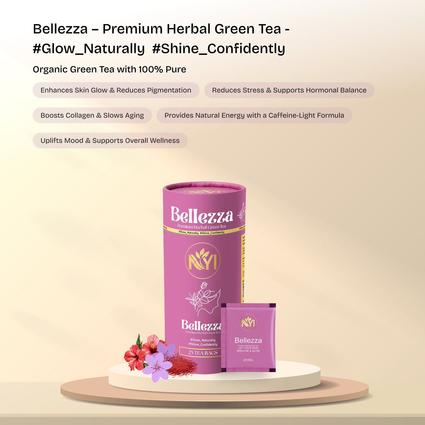 Bellezza – Premium Herbal Blend for Fat Loss, Radiant Skin & Natural Wellness