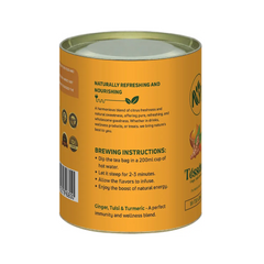Tessence Premium Herbal Green Tea - Ginger, Tulsi & Turmeric( Immunity Booster) (Retail Friendly Pack - 10 Tea Bags)